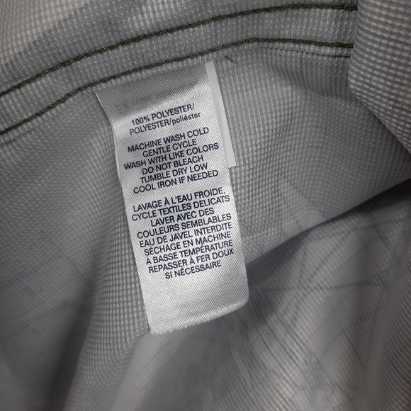 Chaps Explorer Sailboat Button Down Shirt Green/Gray Vented Men's Medium - Picture 9 of 9